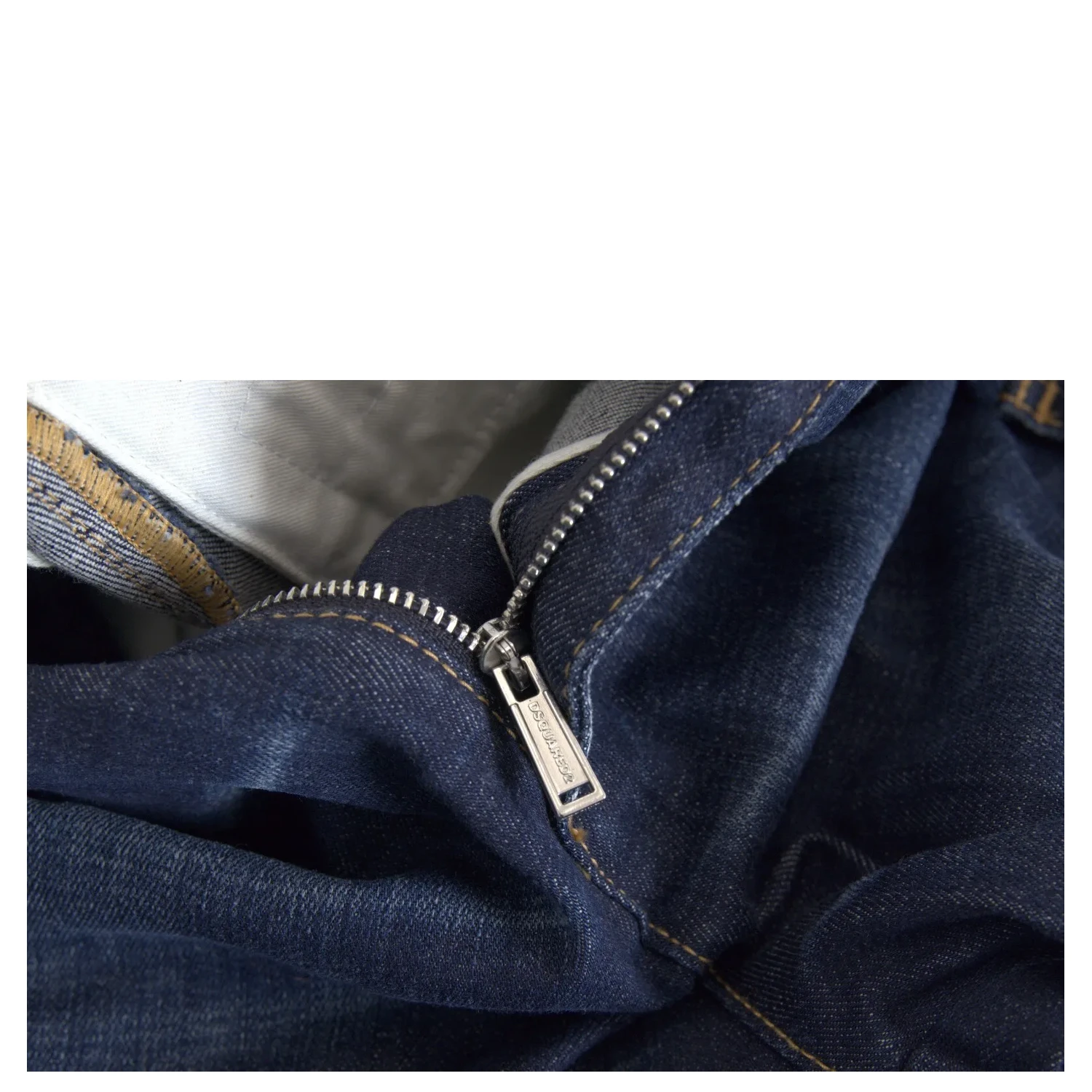Blue High Waist Cotton Cargo Baggy Denim Jeans