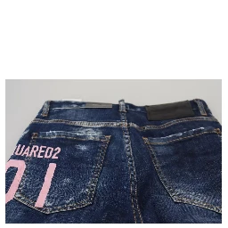 Blue Icon High Waist Straight Denim Boston Jeans