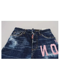 Blue Icon High Waist Straight Denim Boston Jeans