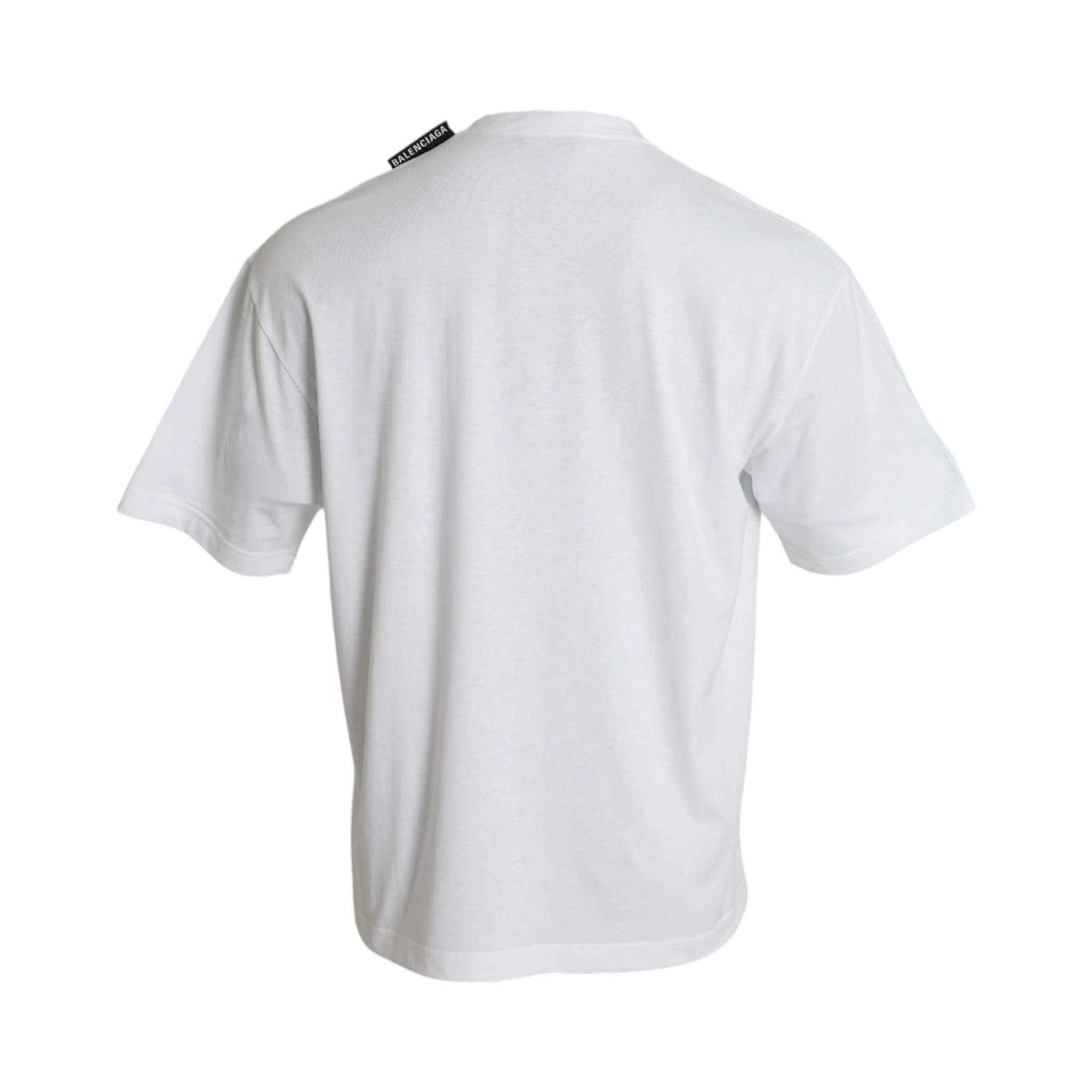 Off White Cotton Jersey Round Neck T-shirt