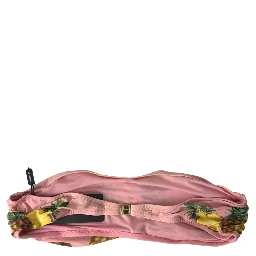 Pink Printed Beachwear Bikini Top Swimsuit