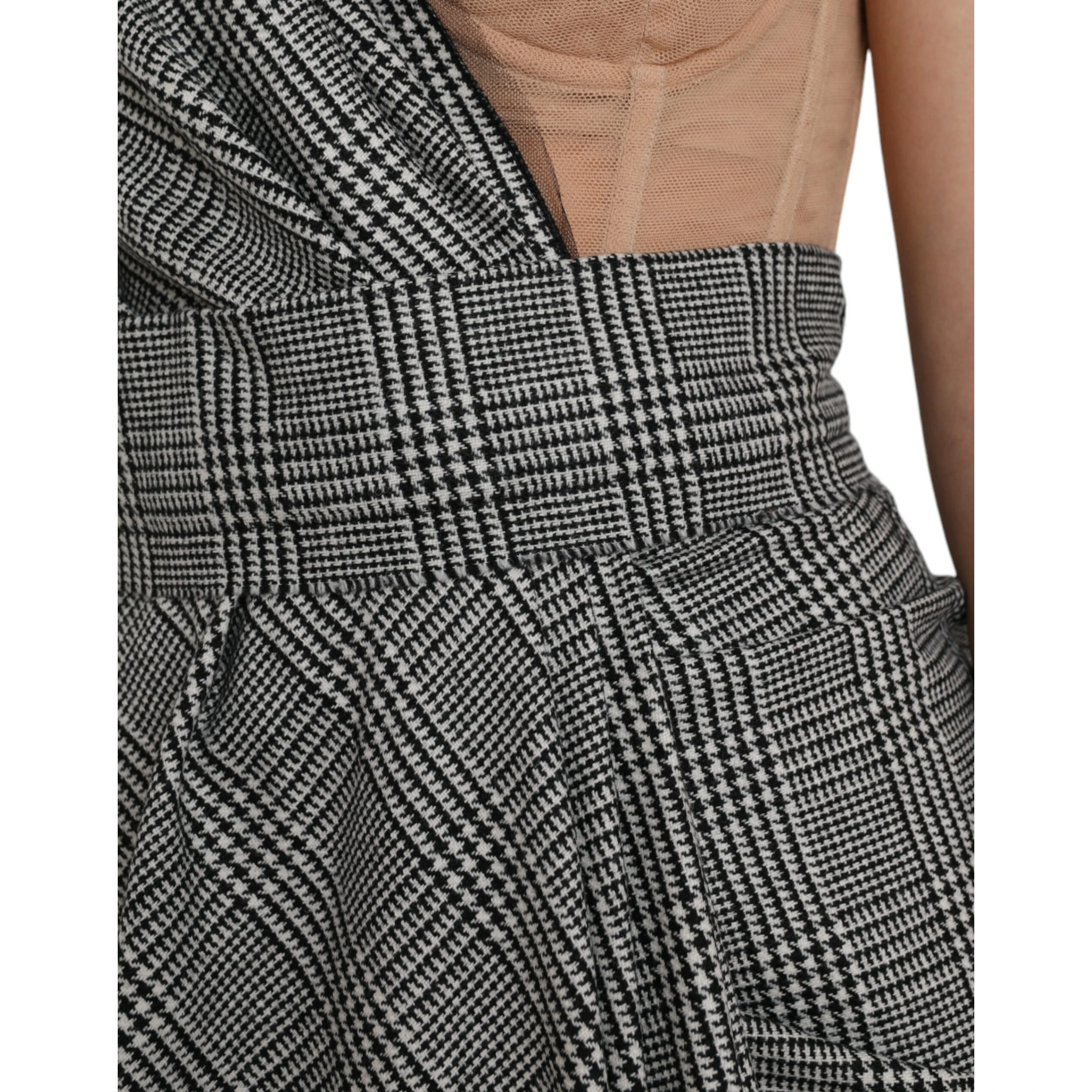 Gray Beige Layered One Shoulder Maxi Dress