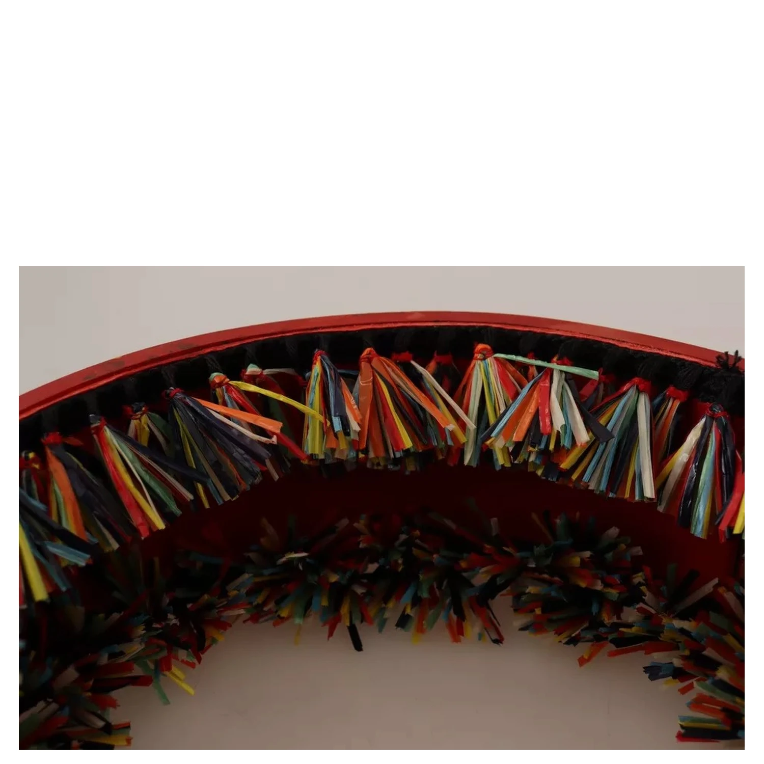 Multicolor Floral Wide Waist Carretto Belt
