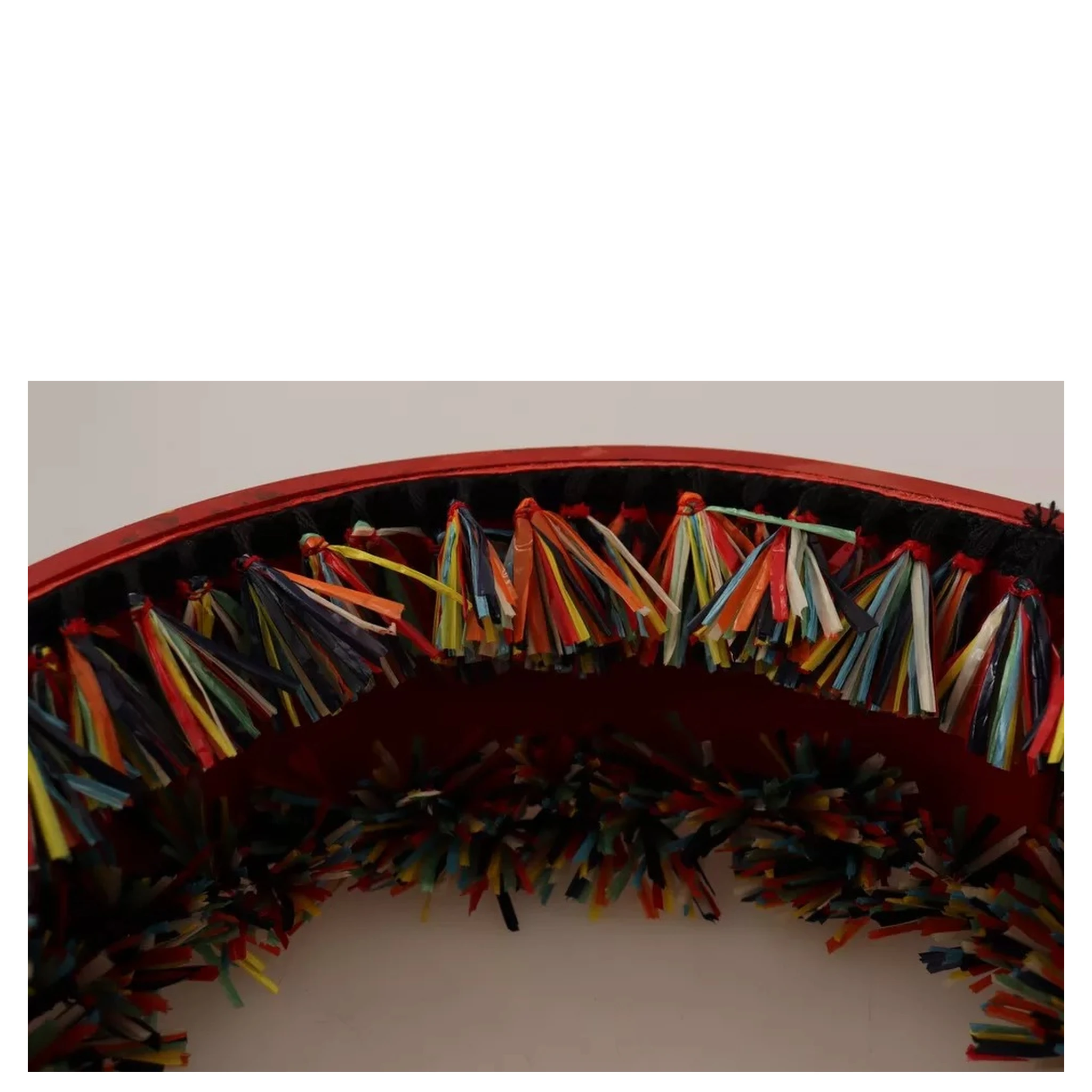 Multicolor Floral Wide Waist Carretto Belt