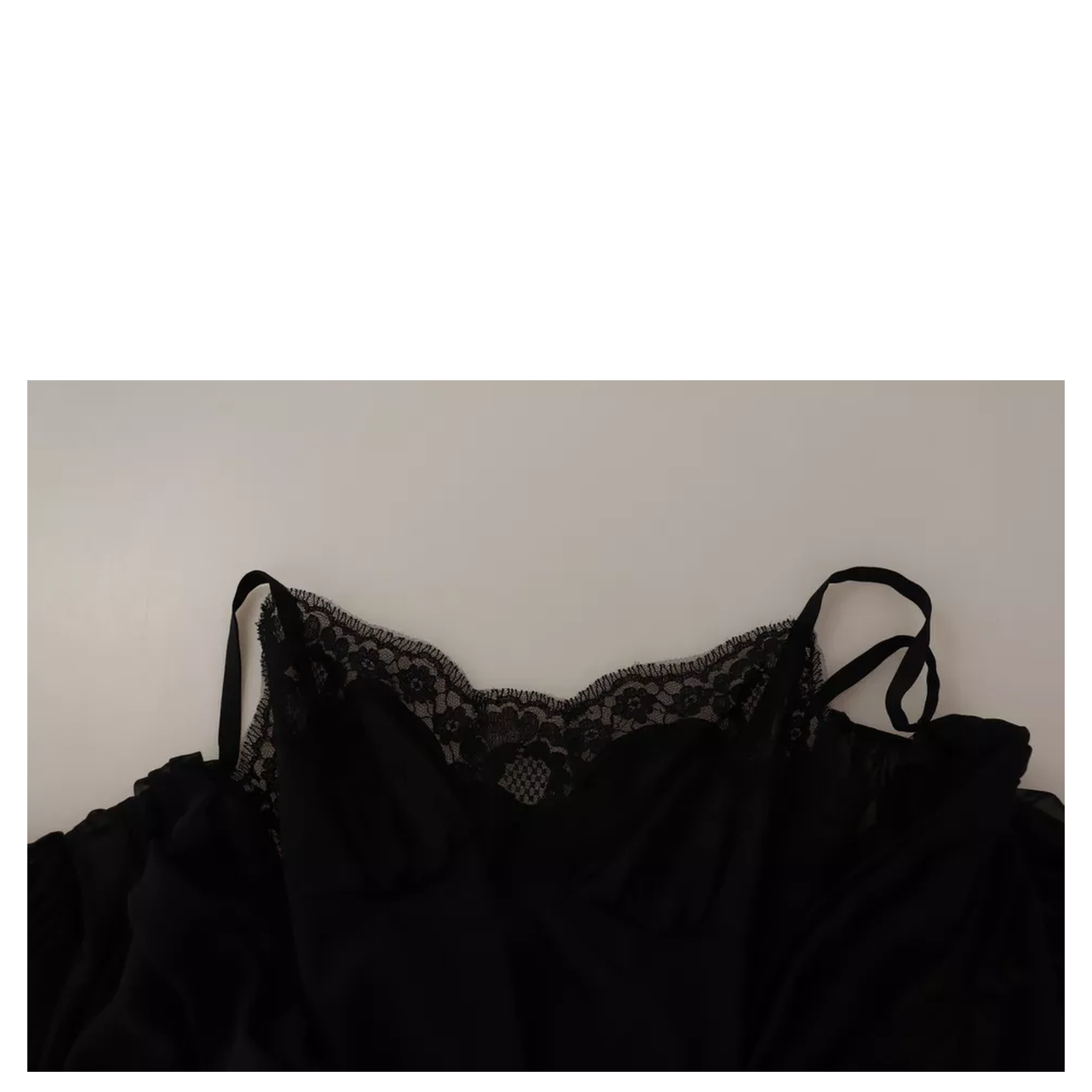Black V-neck Long Sleeves Mini A-line Dress