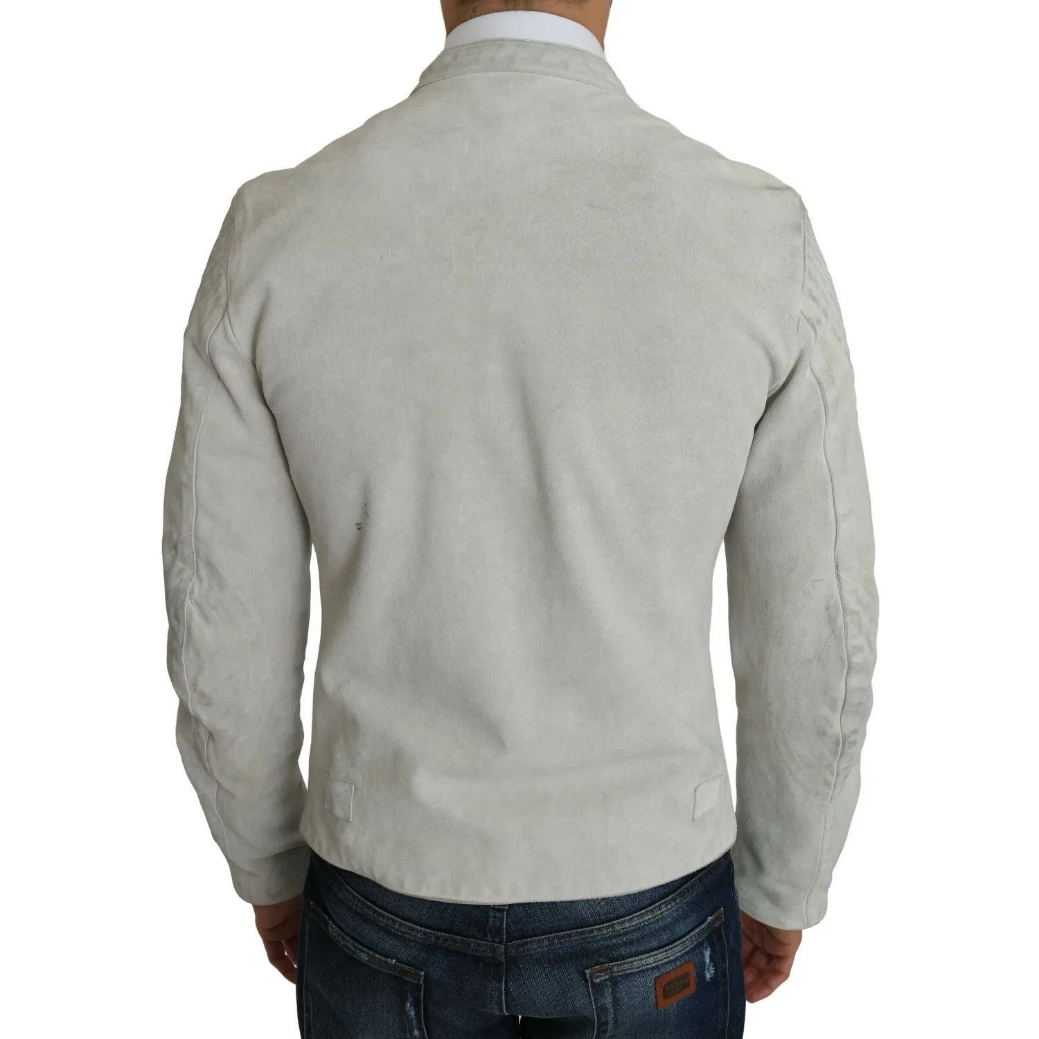 Leather White Biker Motorcycle Jacket