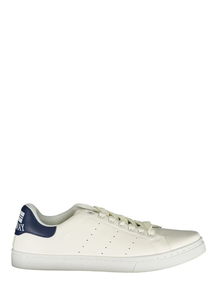 White Polyester Sneaker