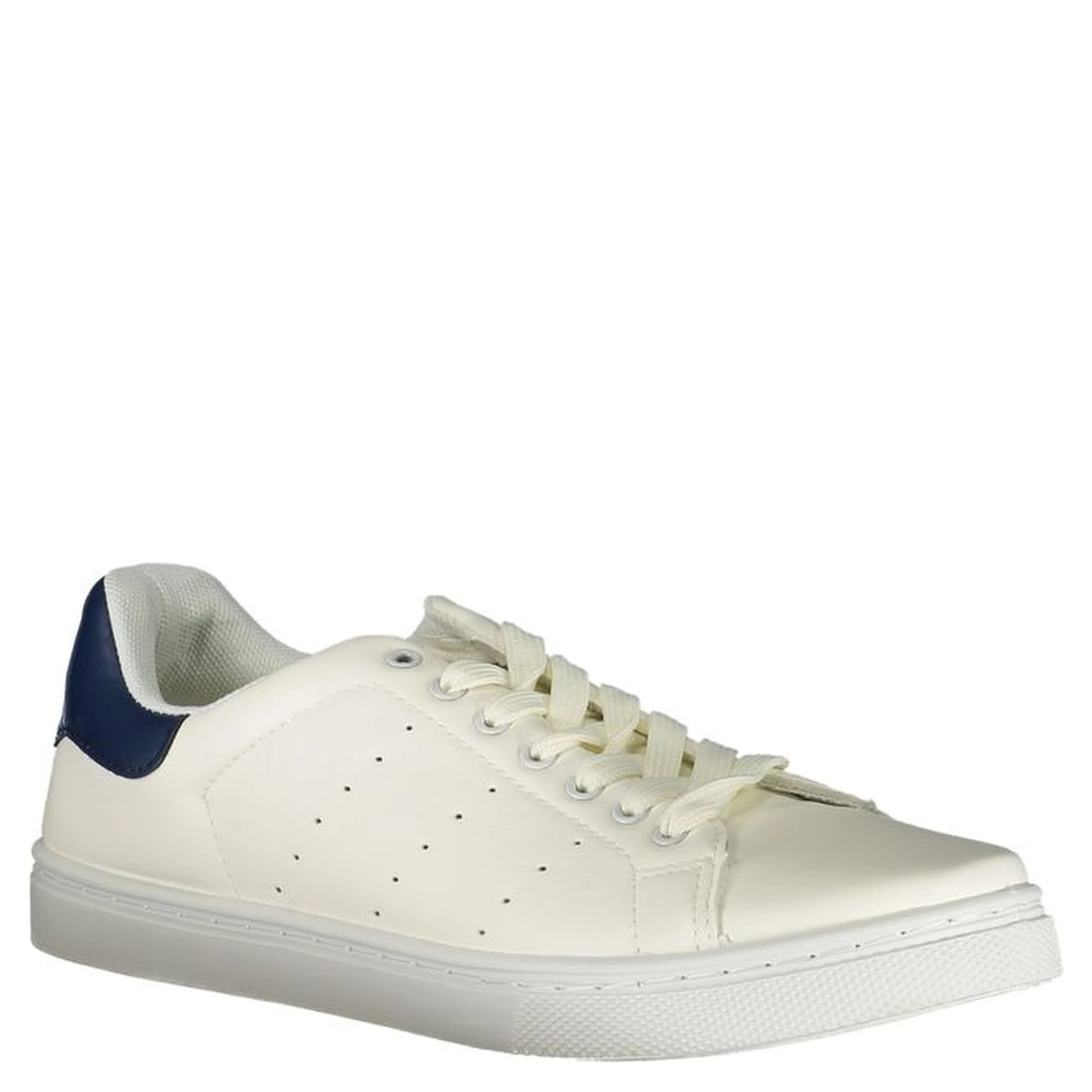 White Polyester Sneaker