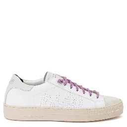 White Leather Athletic Sneakers