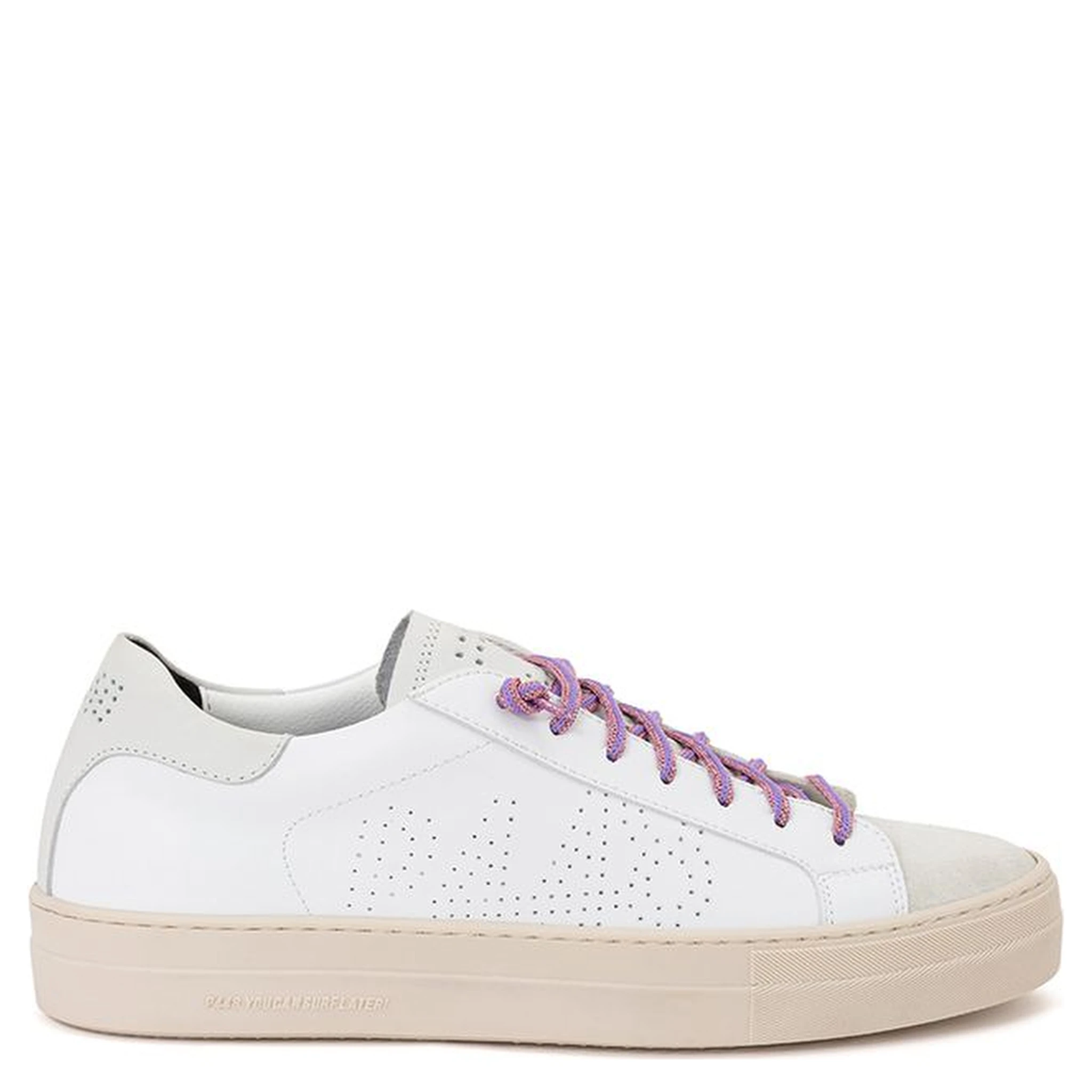 White Leather Athletic Sneakers