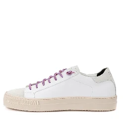 White Leather Athletic Sneakers