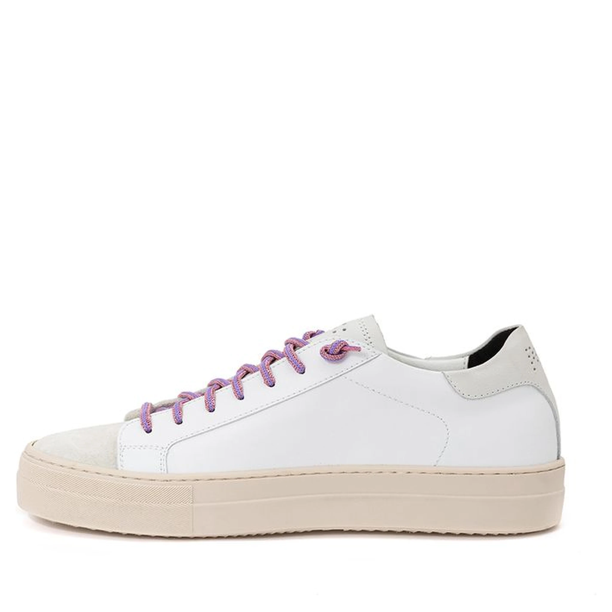 White Leather Athletic Sneakers