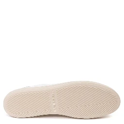 White Leather Athletic Sneakers