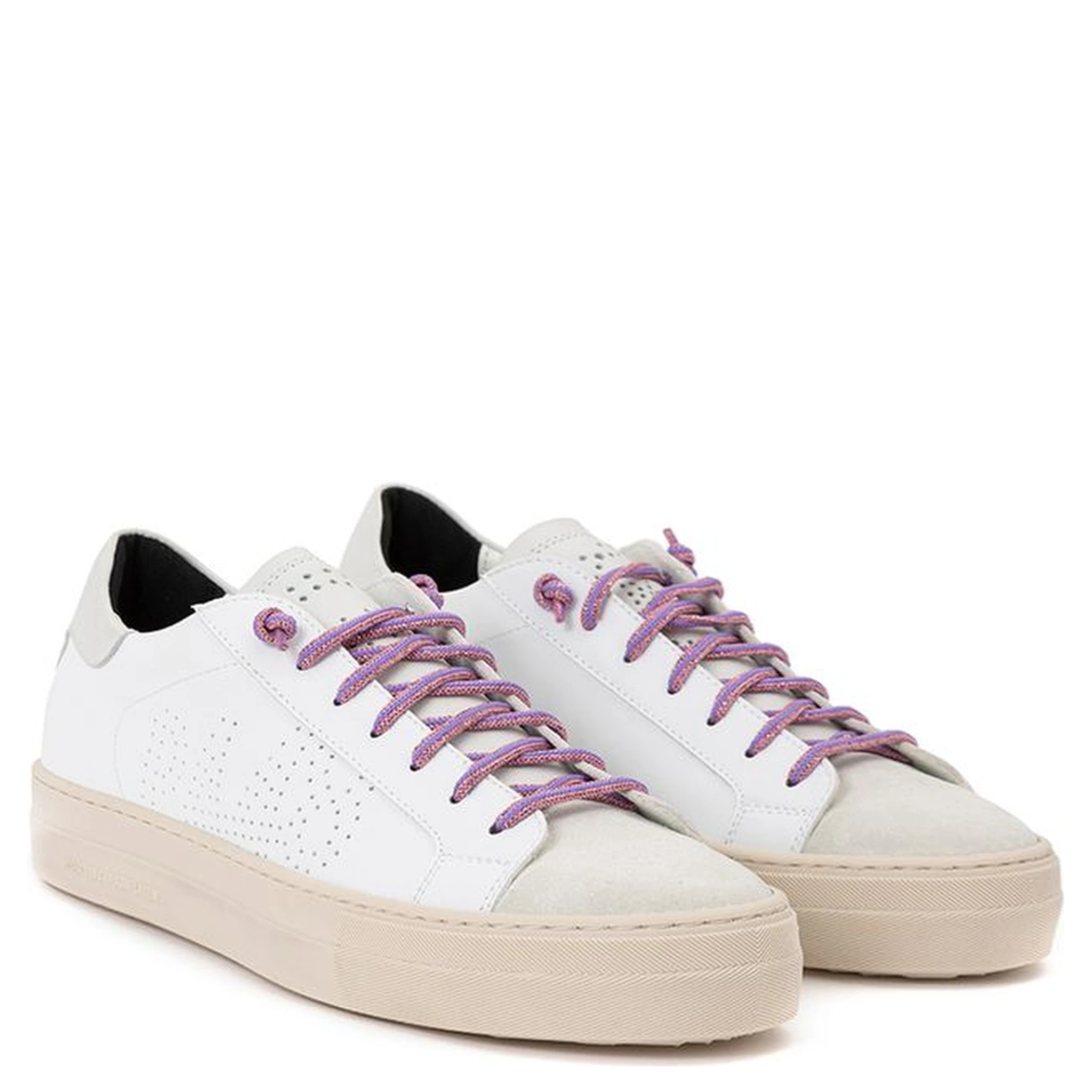White Leather Athletic Sneakers