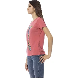 Fuchsia Cotton Tops & T-Shirt