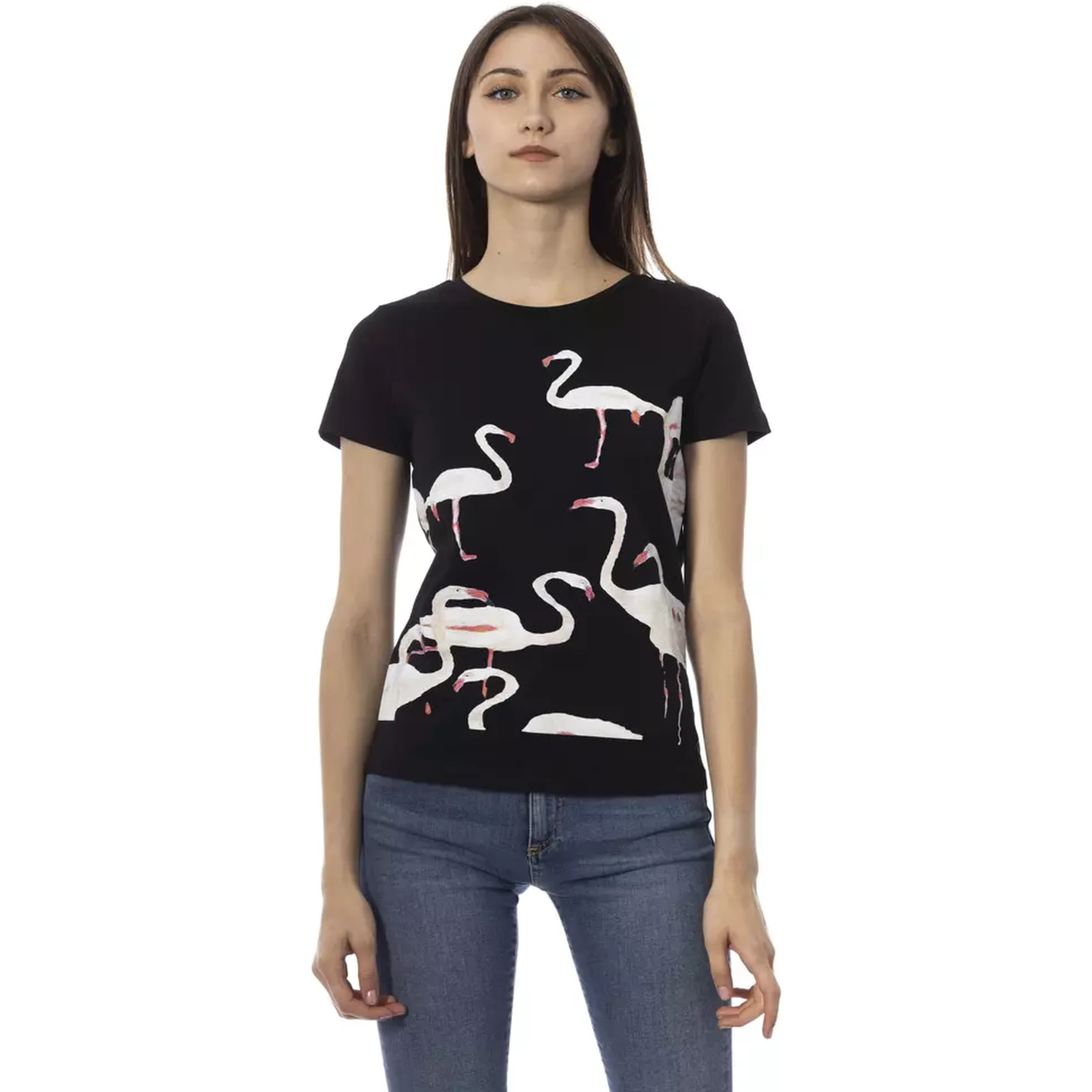 Black Cotton Tops & T-Shirt
