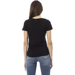 Black Cotton Tops & T-Shirt