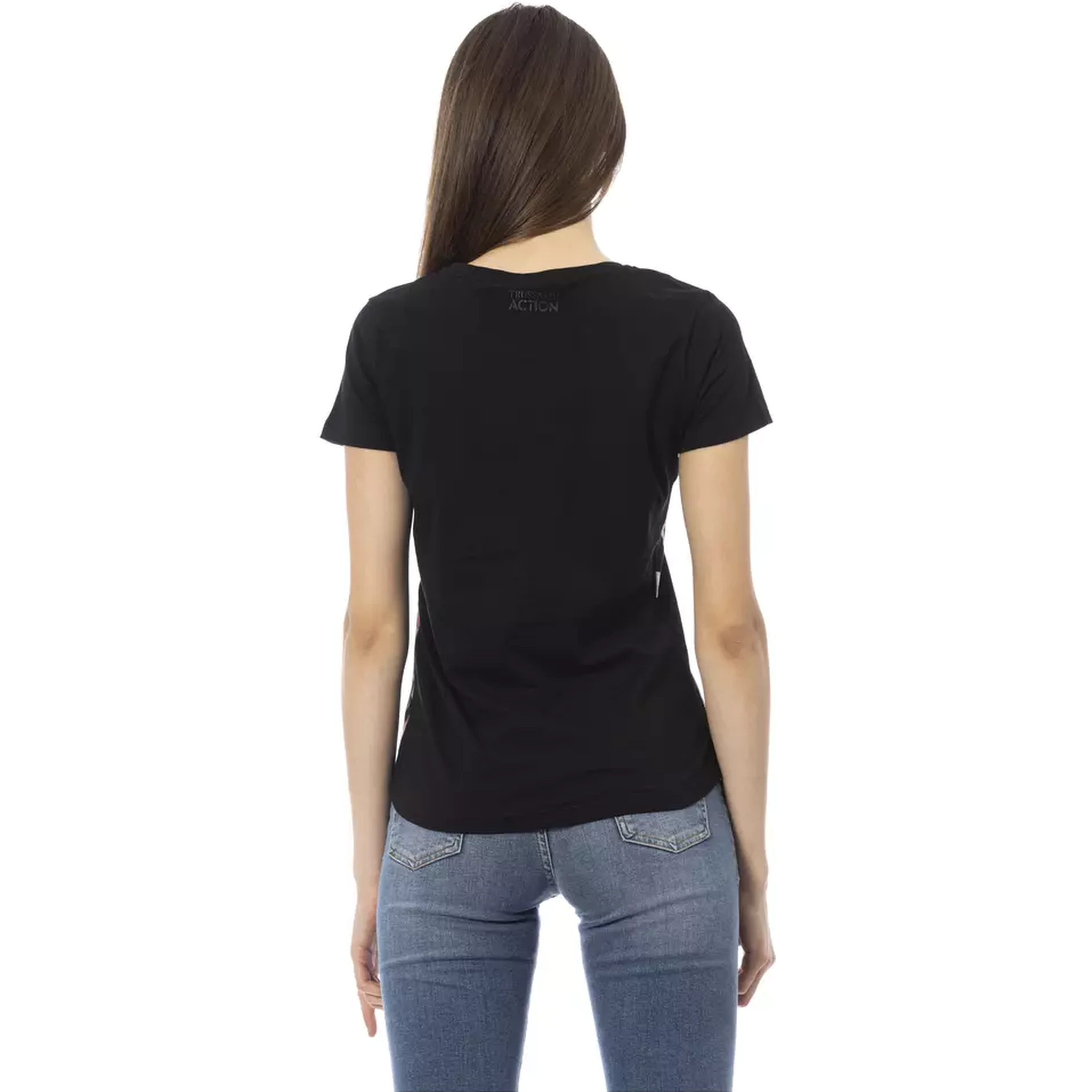 Black Cotton Tops & T-Shirt
