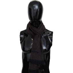 Brown 100% Cashmere Unisex Neck Wrap Fringes Scarf
