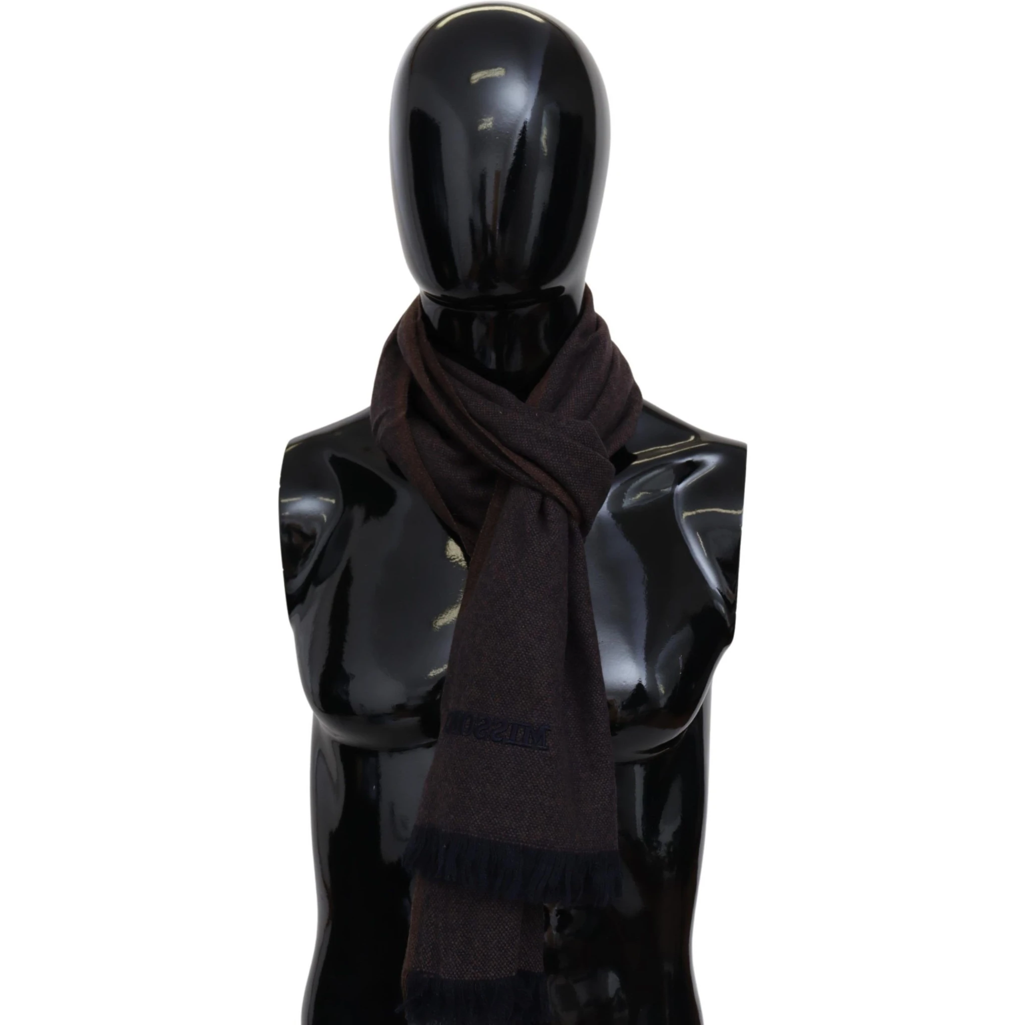 Brown 100% Cashmere Unisex Neck Wrap Fringes Scarf