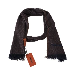 Brown 100% Cashmere Unisex Neck Wrap Fringes Scarf
