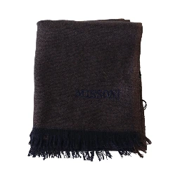 Brown 100% Cashmere Unisex Neck Wrap Fringes Scarf
