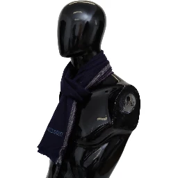 Multicolor Striped Wool Unisex Wrap Fringes Scarf