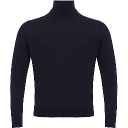 Blue Cashmere Turtleneck