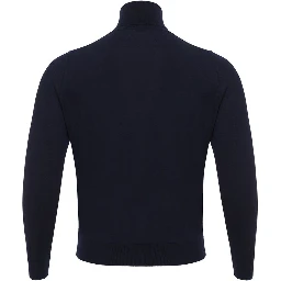 Blue Cashmere Turtleneck
