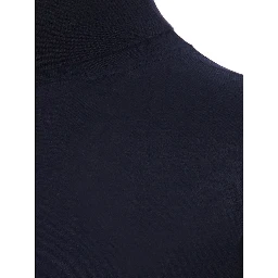 Blue Cashmere Turtleneck