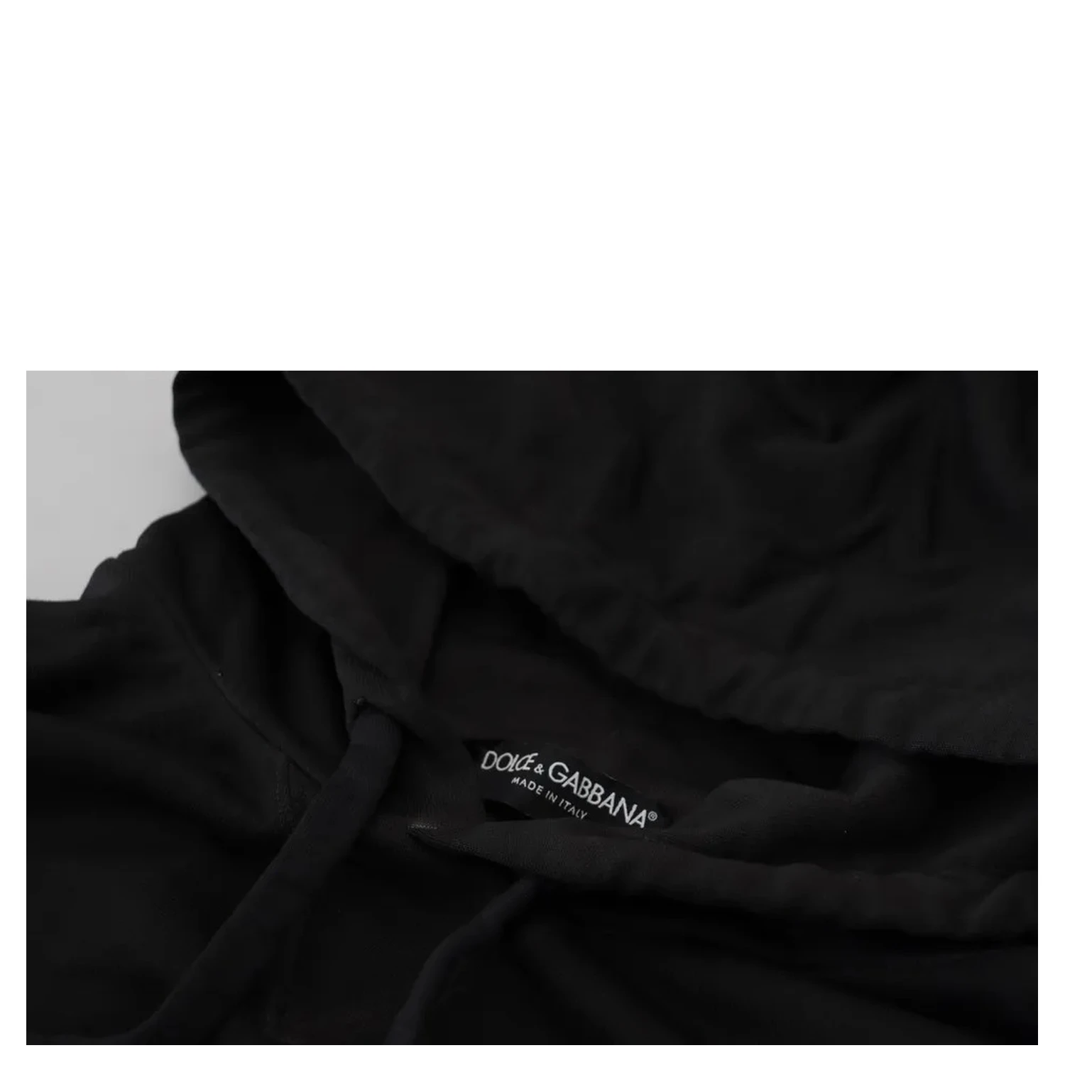 Black Cotton Logo Hooded Sweatshirt Sweater