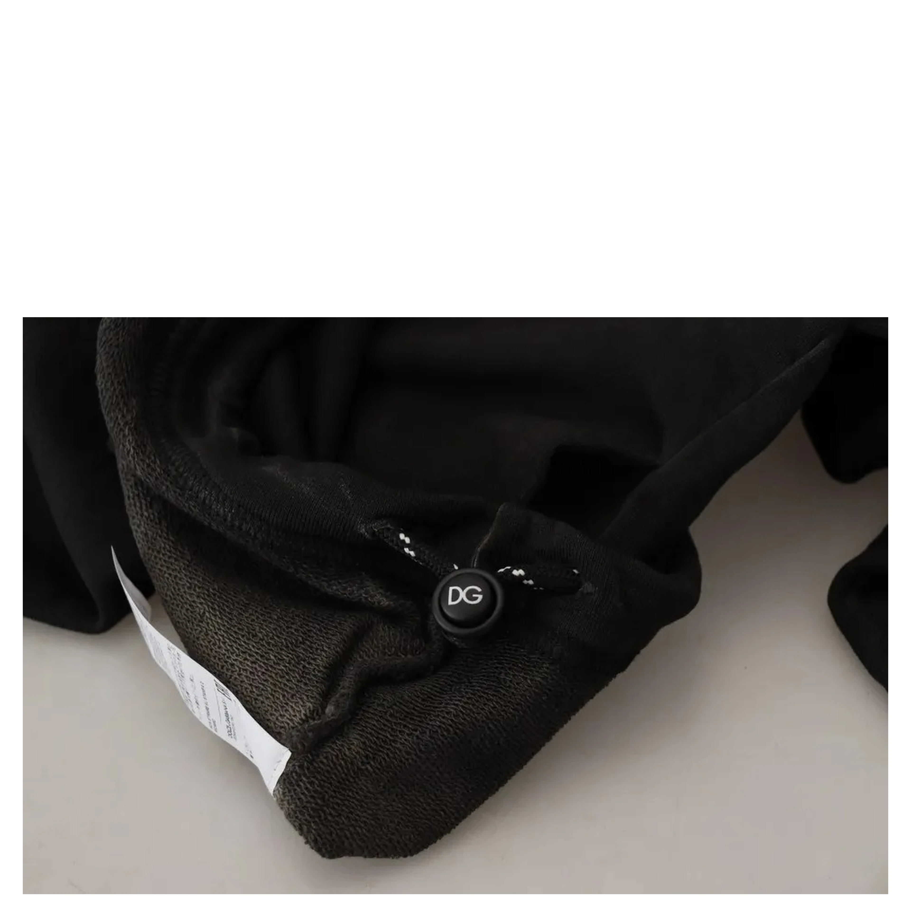 Black Cotton Logo Hooded Sweatshirt Sweater