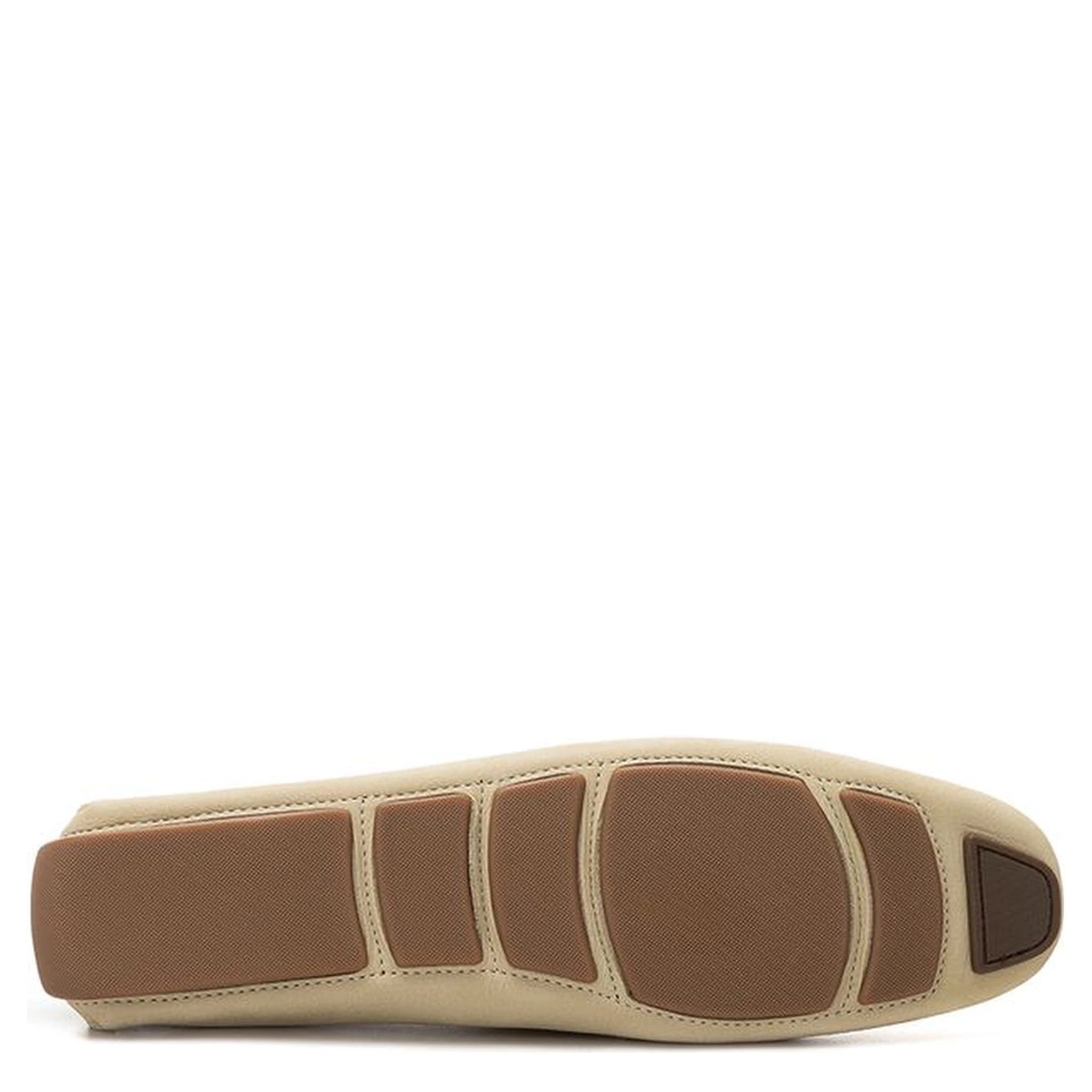 Beige Leather Moccassin