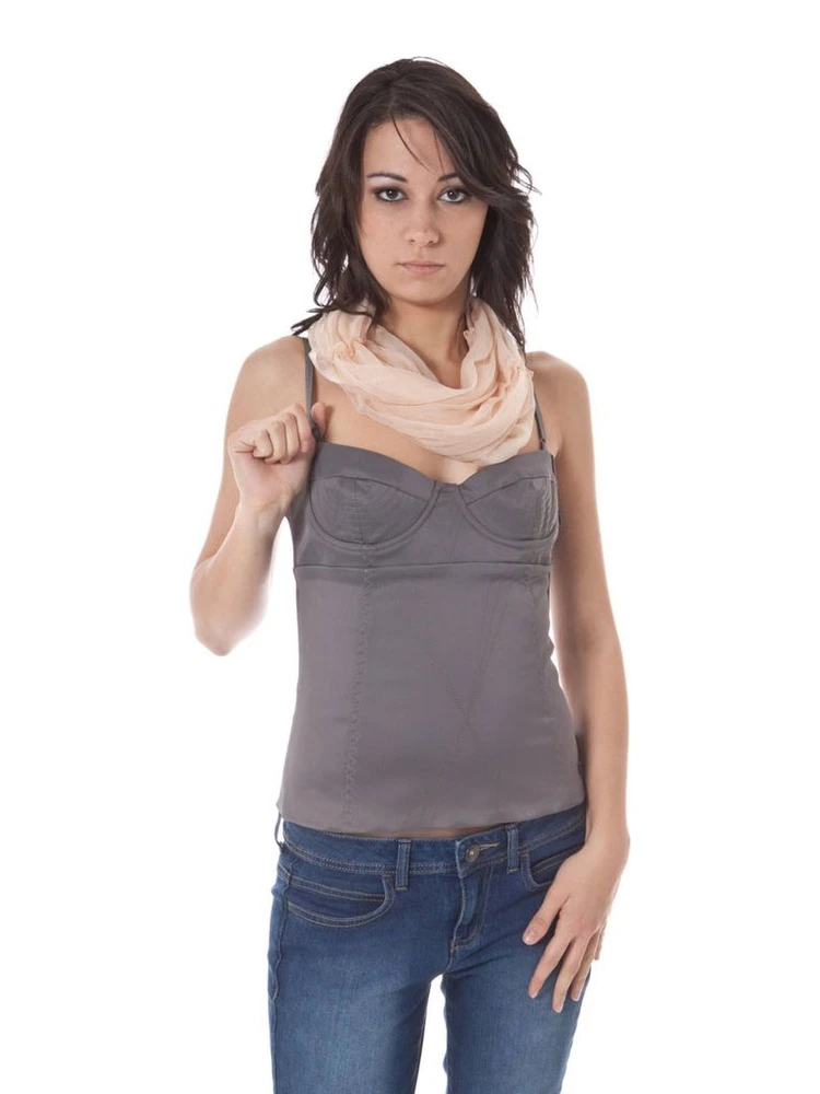 Gray Elastane Underwear