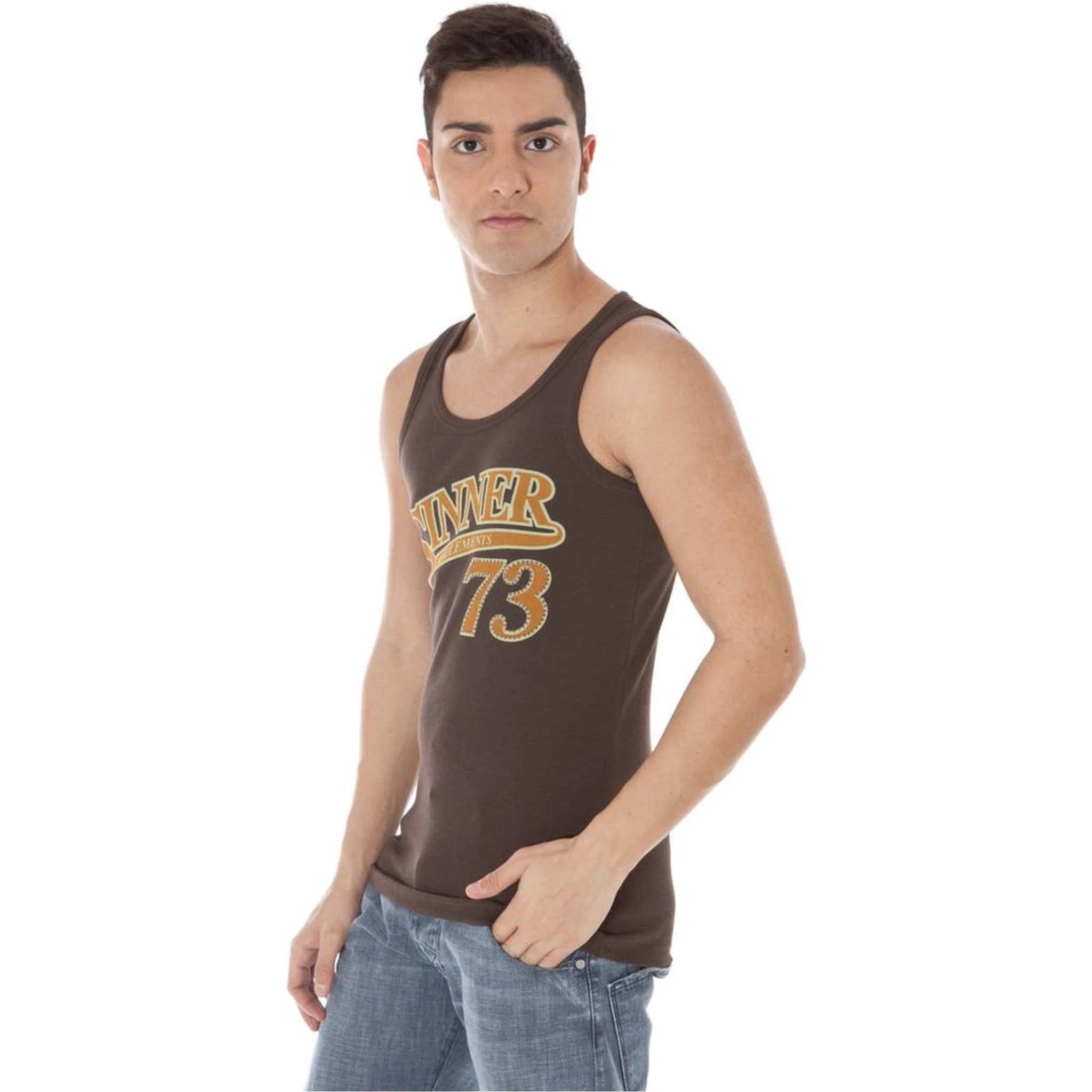 Brown Cotton T-Shirt