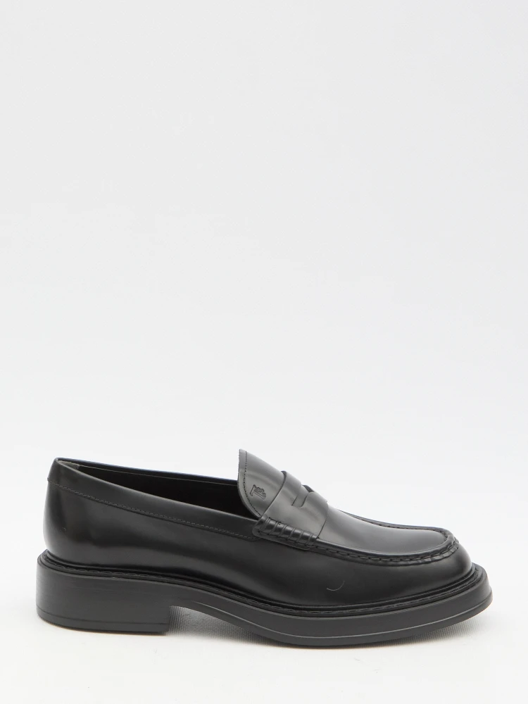 Leather loafers
