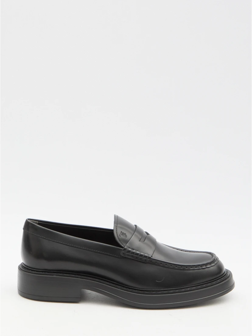 Leather loafers