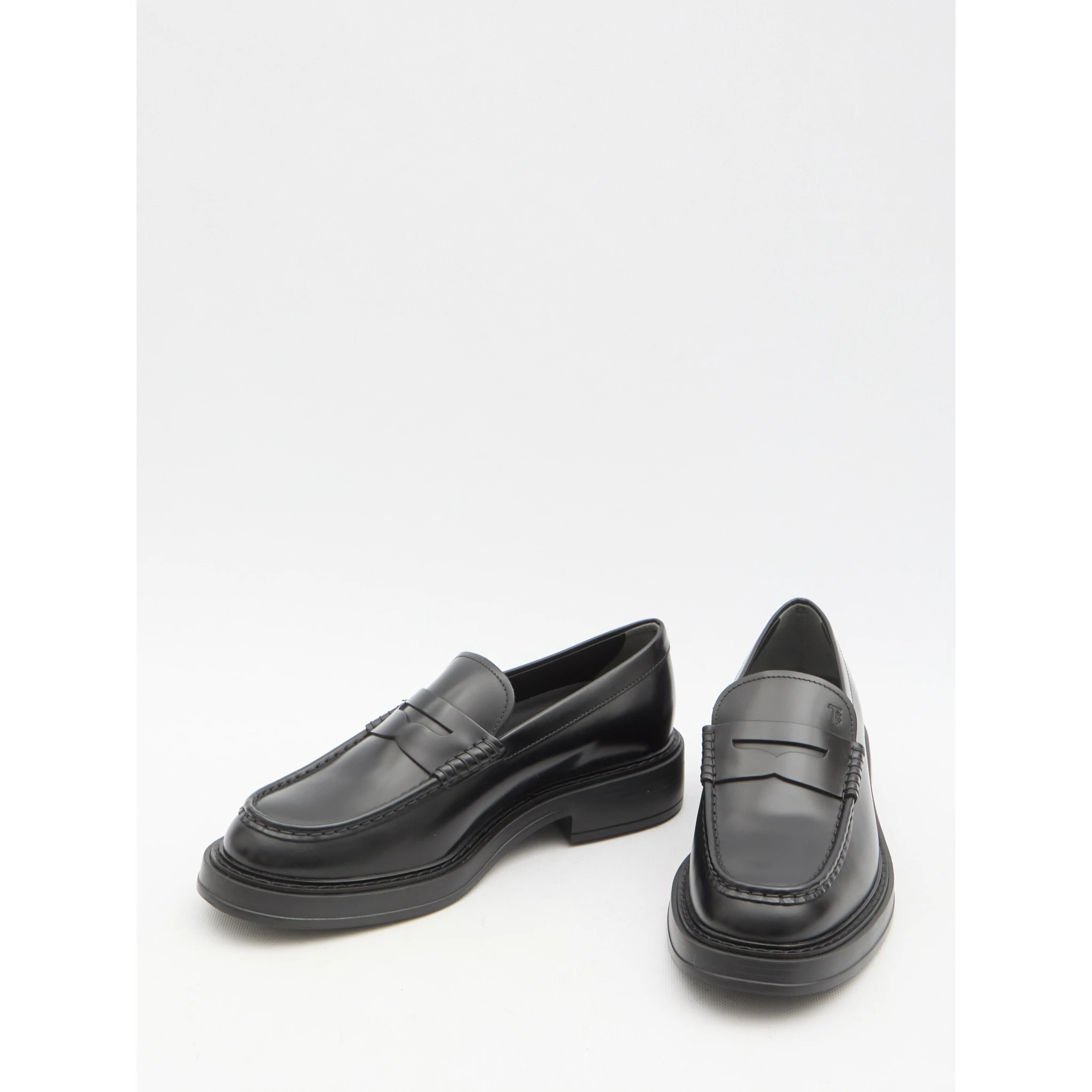 Leather loafers