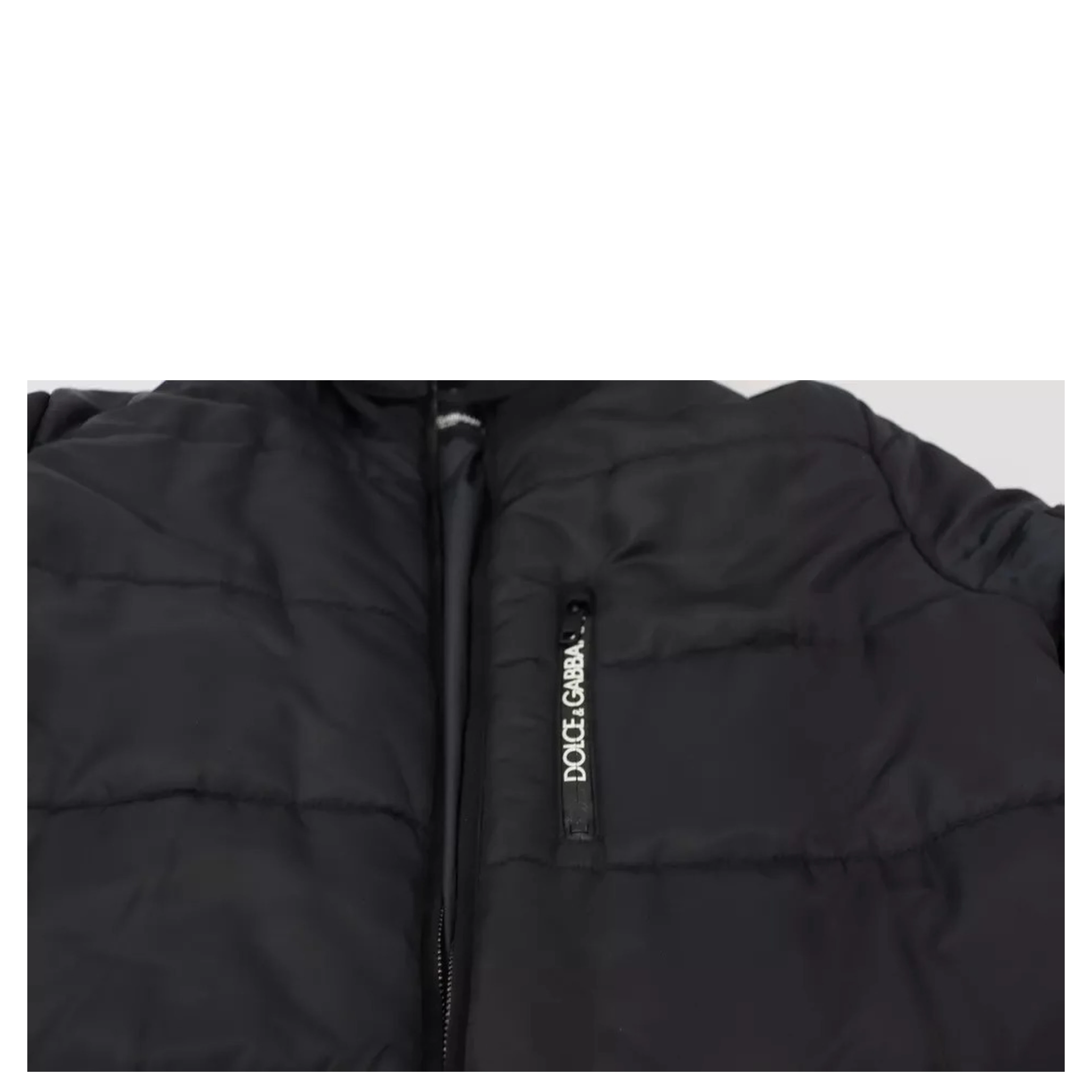 Black Nylon Hooded Parka Coat Winter Jacket