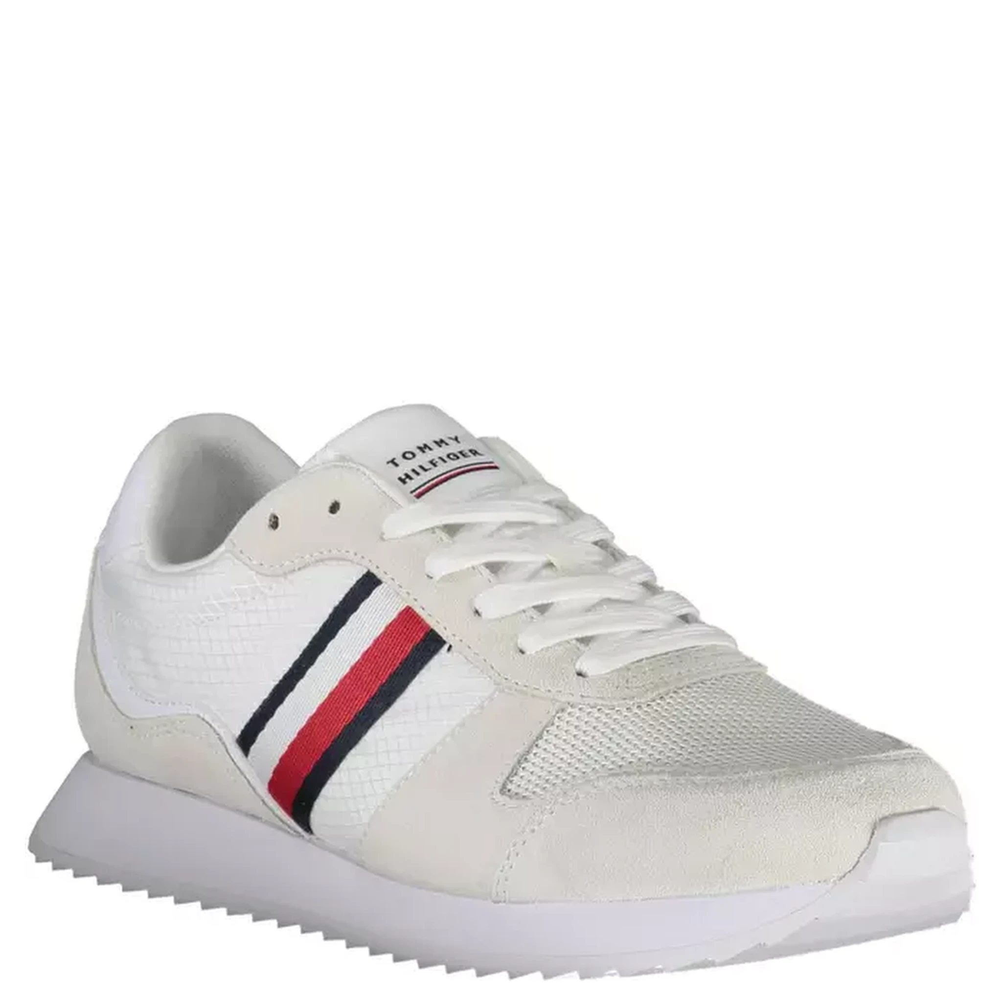 White Polyester Sneaker