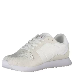 White Polyester Sneaker