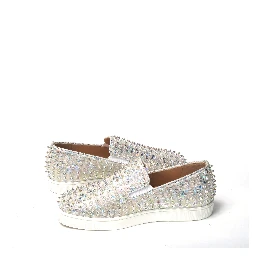 White Ab/Clear Ab Roller Boat Woman Flat Sneaker