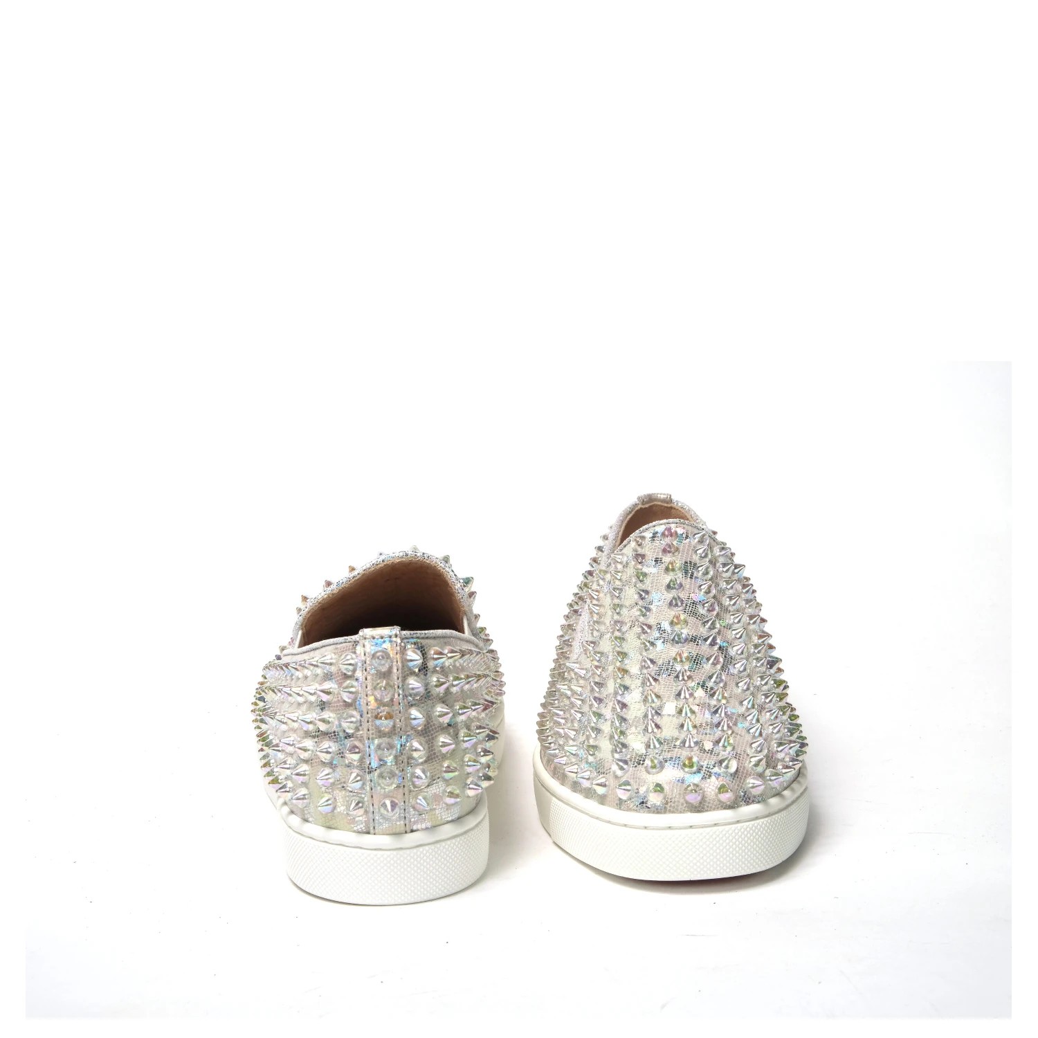 White Ab/Clear Ab Roller Boat Woman Flat Sneaker