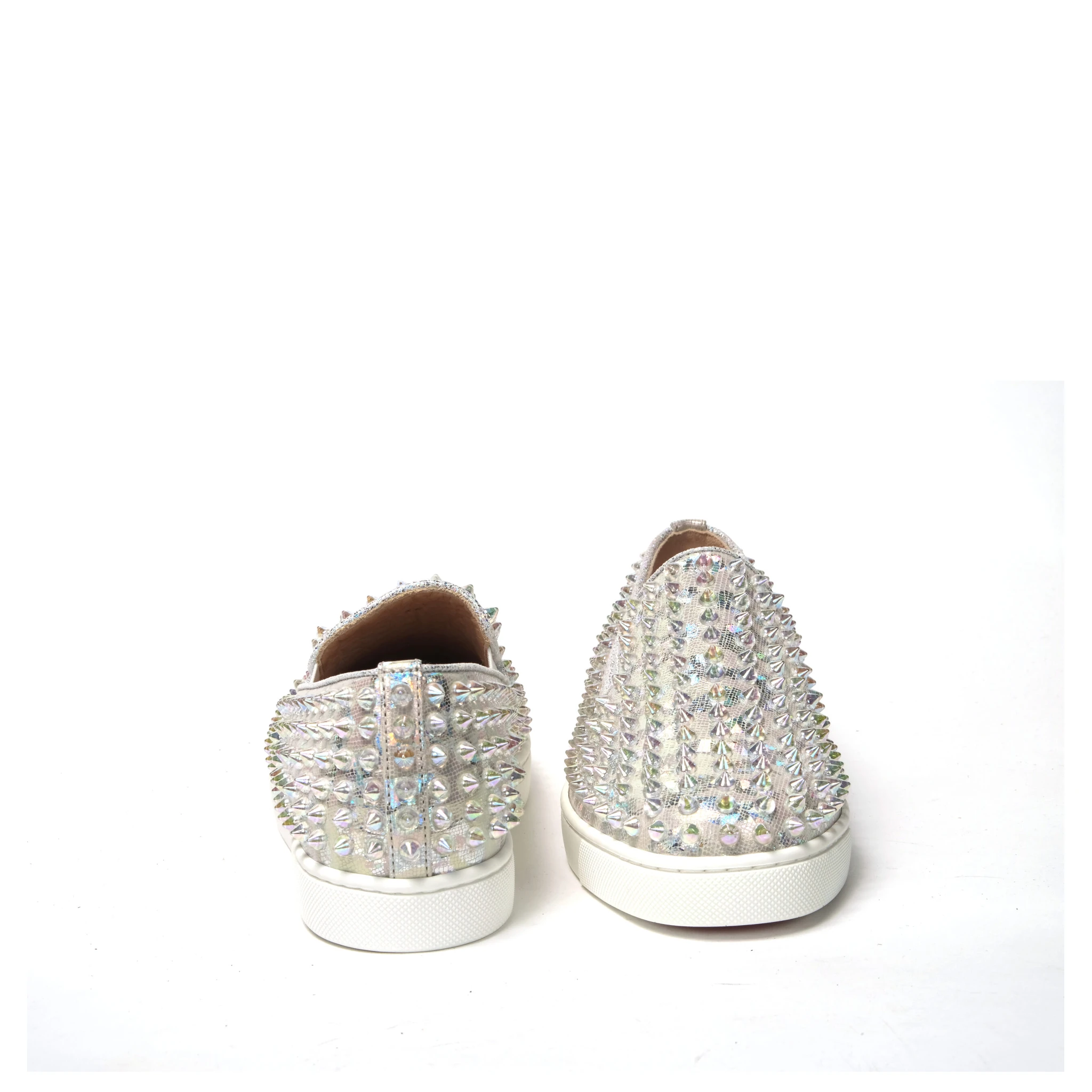 White Ab/Clear Ab Roller Boat Woman Flat Sneaker