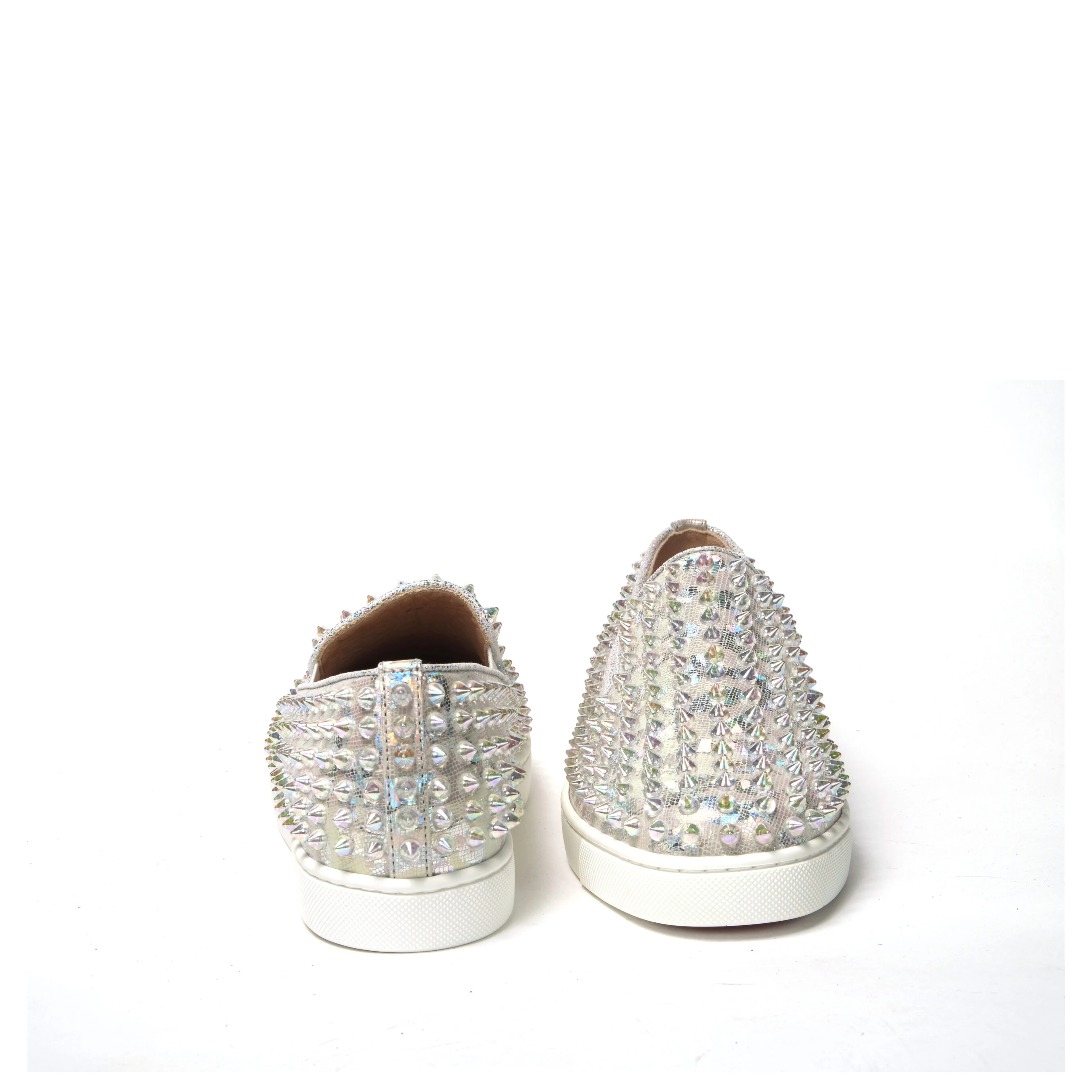 White Ab/Clear Ab Roller Boat Woman Flat Sneaker