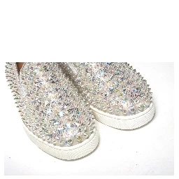 White Ab/Clear Ab Roller Boat Woman Flat Sneaker