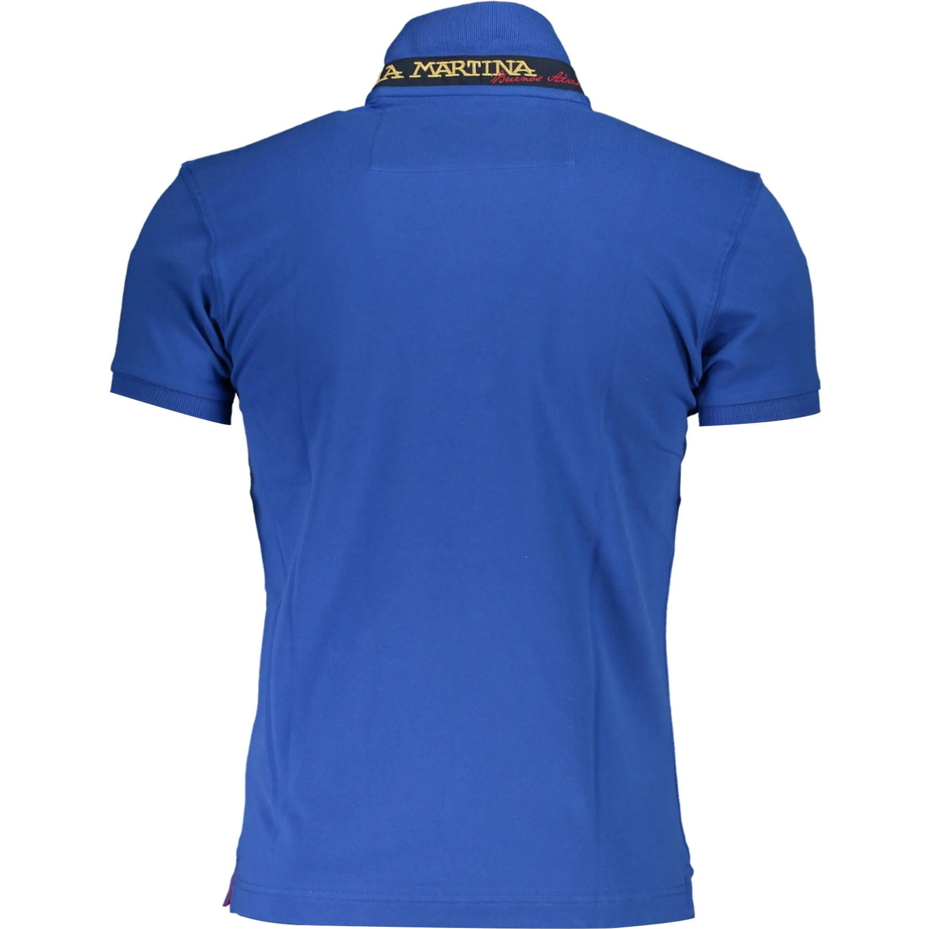 Blue Cotton Polo Shirt