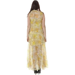 Yellow Polyester Dress