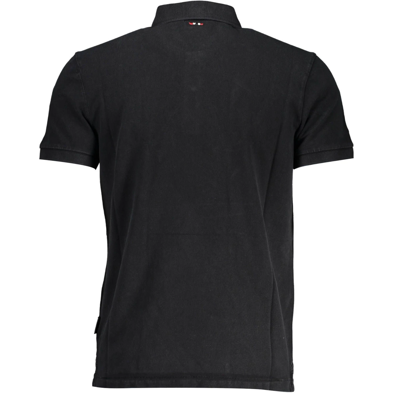 Black Cotton Polo Shirt