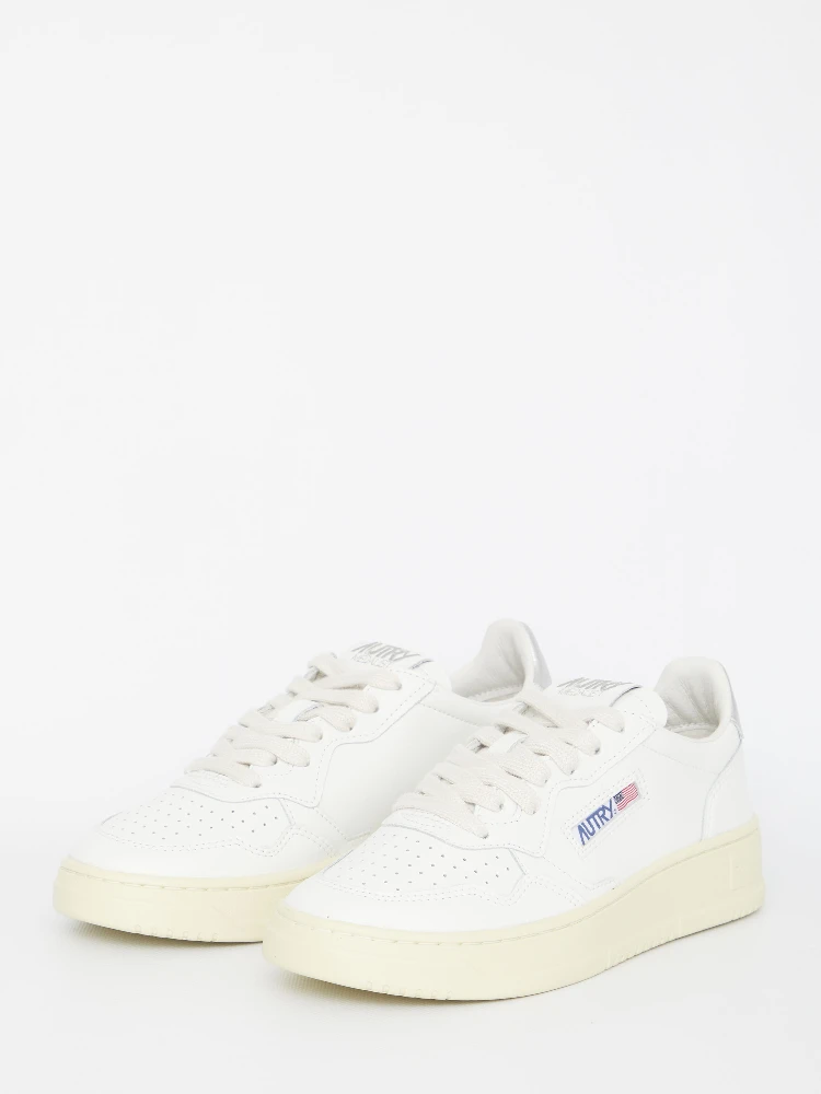 Medalist White And Silver Tone Sneaker alternative